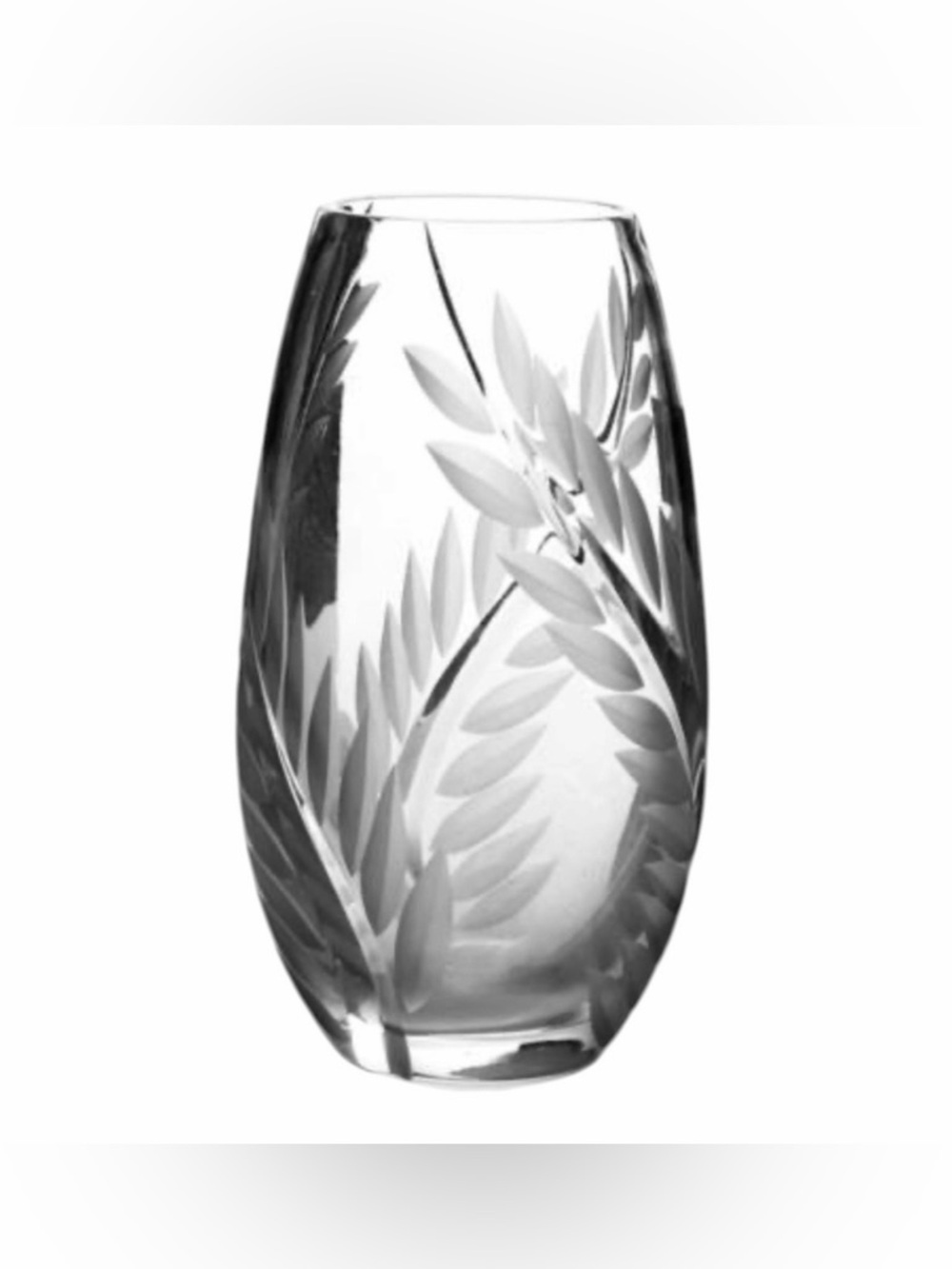 Mikasa "Roma" Pattern Cut Crystal Bud Vase